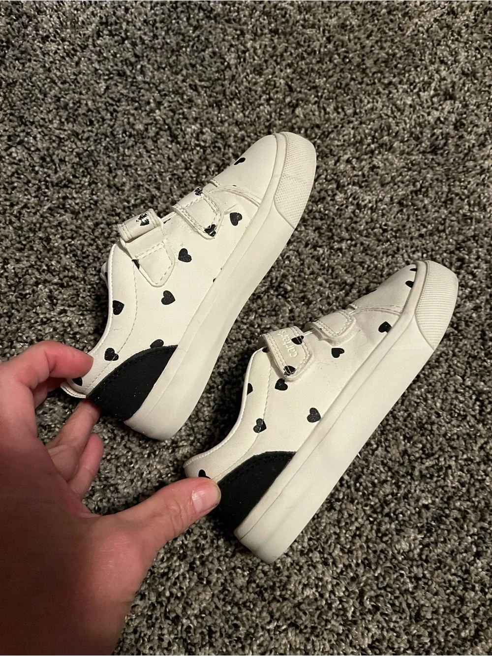 Carters girls Velcro shoes